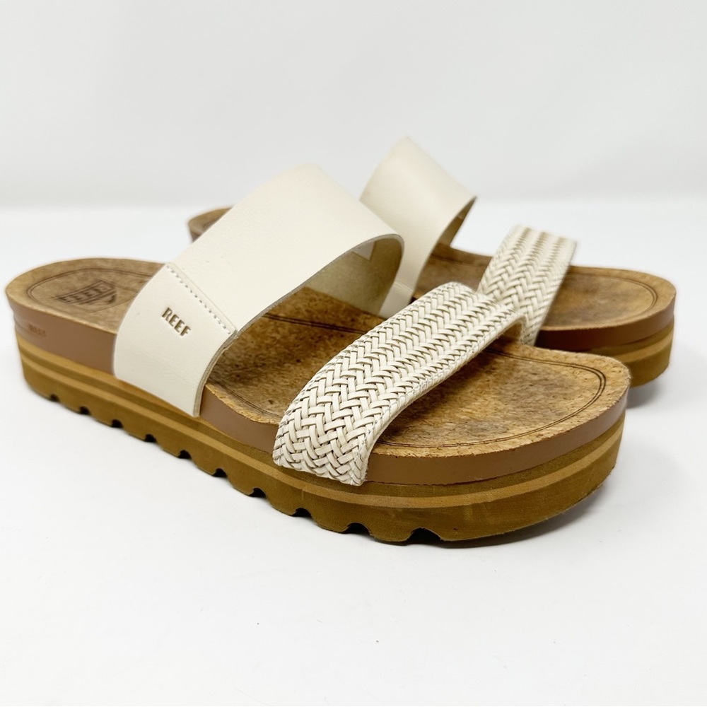 REEF CUSHION VISTA HI BRAIDED PLATFORM SANDAL 9